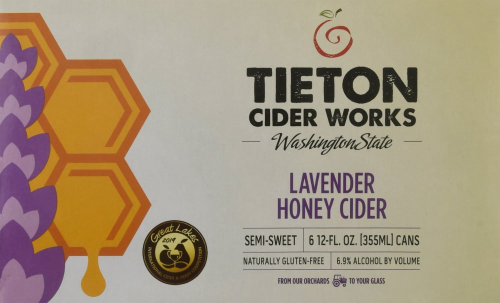 Lavender Honey Cider label